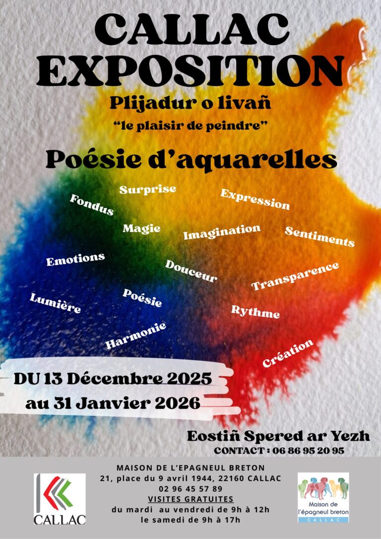 Exposition à la maison de l’épagneul breton