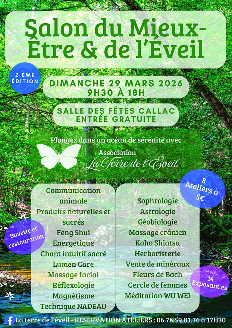 Salon du Mieux-être et de l&rsquo;éveil.