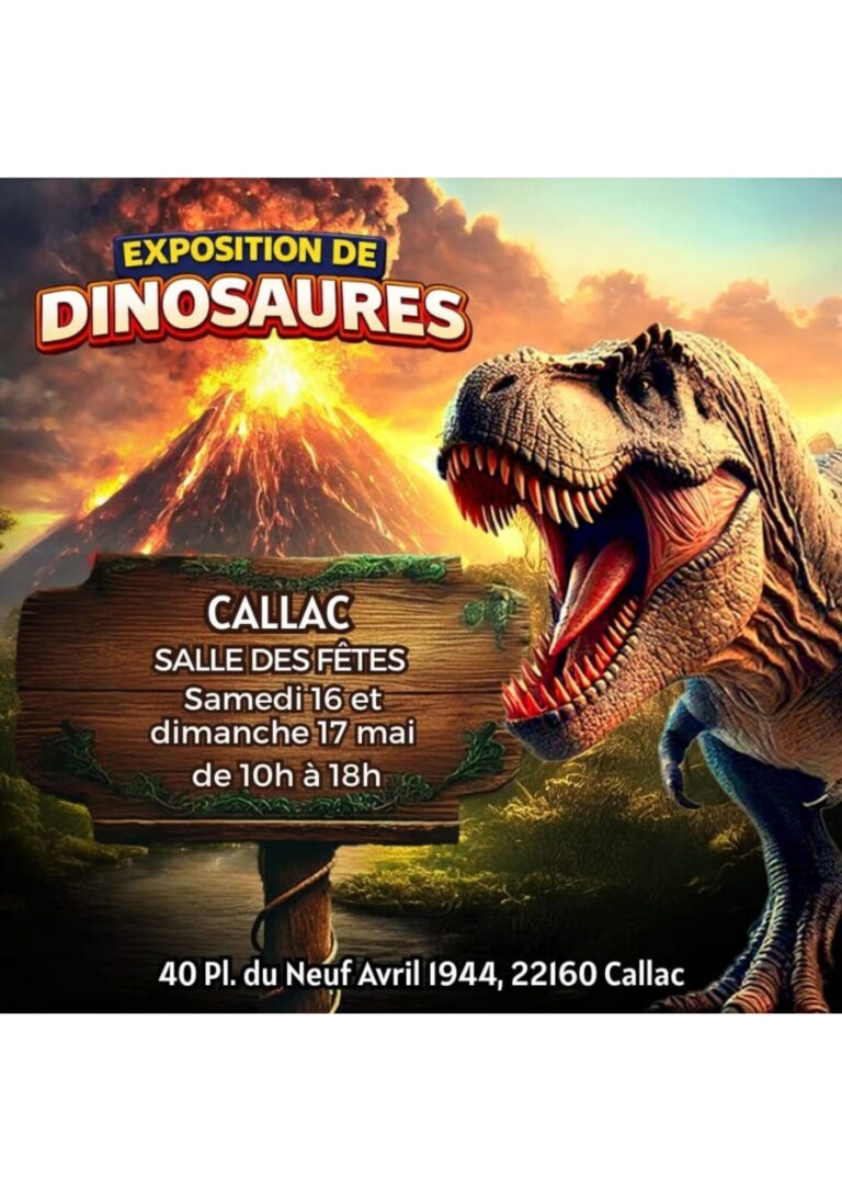 Exposition de dinosaures.