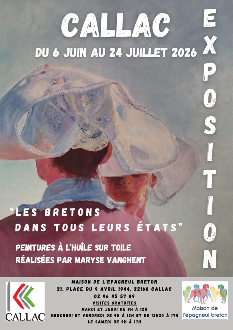 Exposition à la maison de l&rsquo;épagneul breton.