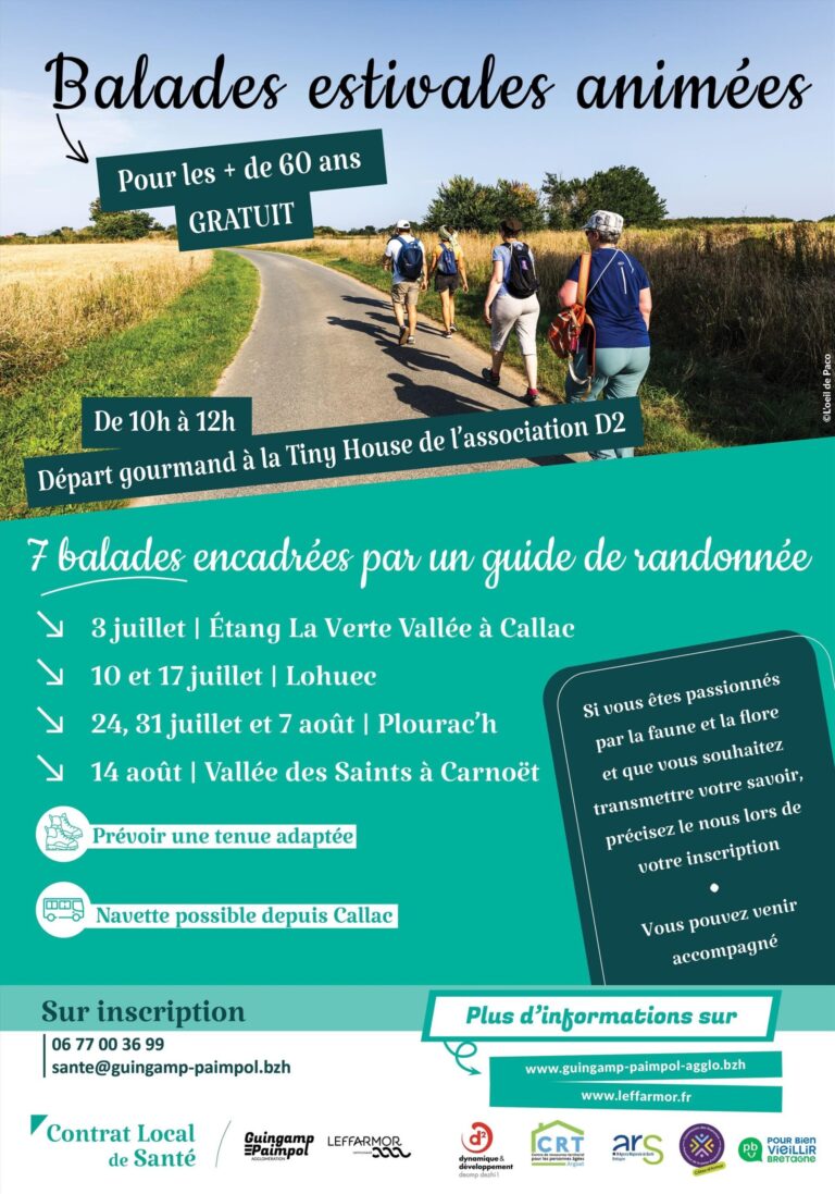 Balades estivales pour les seniors autour de Callac